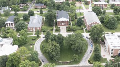 Aerial view of Georgetown College Campus